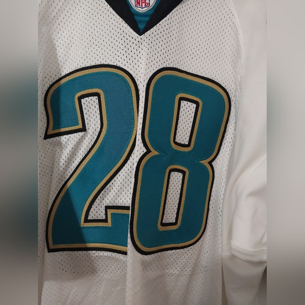 Reebok Authentic Jacksonville Jagaurs Fred Taylor Away Jersey Size 52 - Picture 10 of 10